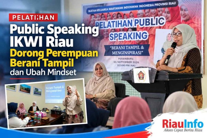 Pelatihan Public Speaking IKWI Riau Dorong Perempuan Berani Tampil 