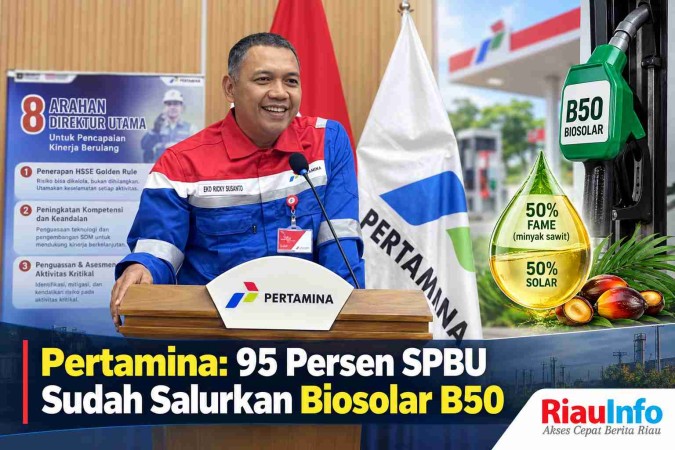 Pertamina: 95 Persen SPBU Sudah Salurkan Biosolar B50 
