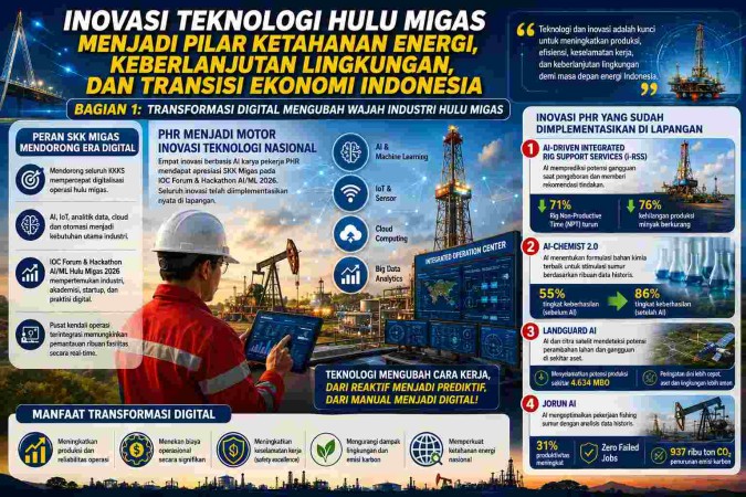 Inovasi Teknologi Hulu Migas Menjadi Pilar Ketahanan Energi, Keberlanjutan Lingkungan, dan Transisi Ekonomi Indonesia (1)