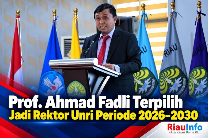 Prof. Ahmad Fadli Terpilih Jadi Rektor Unri Periode 2026–2030