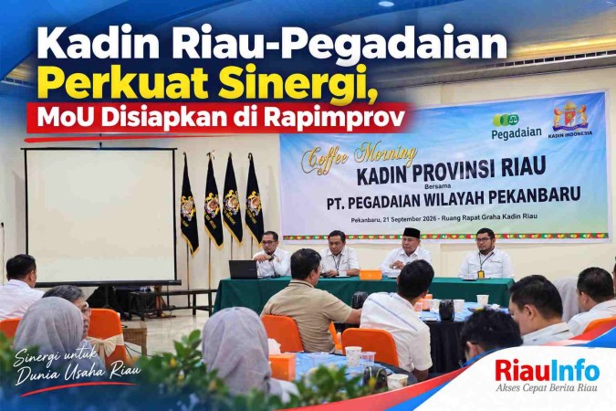 Kadin Riau-Pegadaian Perkuat Sinergi, MoU Disiapkan di Rapimprov