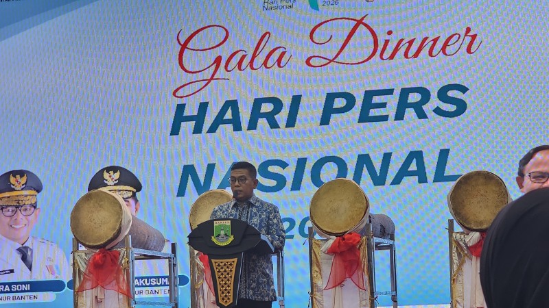 Gubernur Andra Soni Jamu Insan Pers se-Indonesia dalam Gala Dinner HPN 2026 di Banten 