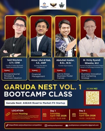 Bootcamp Garuda Nest 2026 di Universitas Tazkia Cetak Calon Entrepreneur Muda Jawa Barat