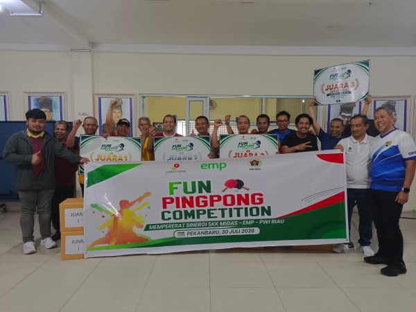 Bukan Sekadar Laga Tenis Meja, Fun Pingpong Ini Perkuat Sinergi PWI dan SKK Migas