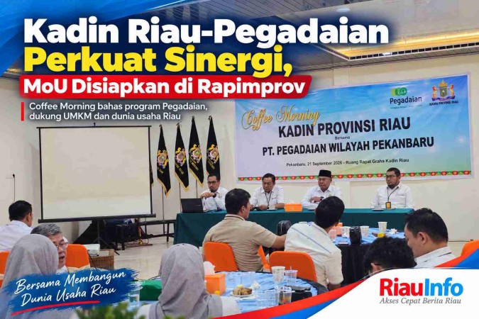Kadin Riau-Pegadaian Perkuat Sinergi, MoU Disiapkan di Rapimprov