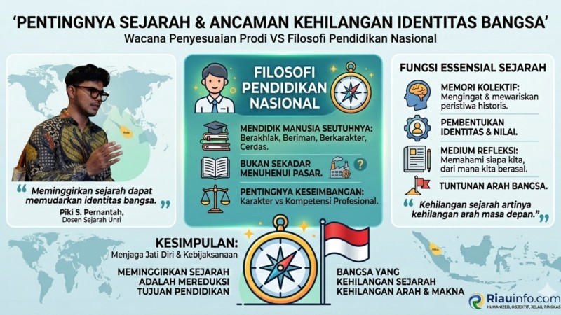 Eksistensi Prodi Sejarah Terancam, Dosen Unri Ingatkan Bahaya Kehilangan Identitas Bangsa