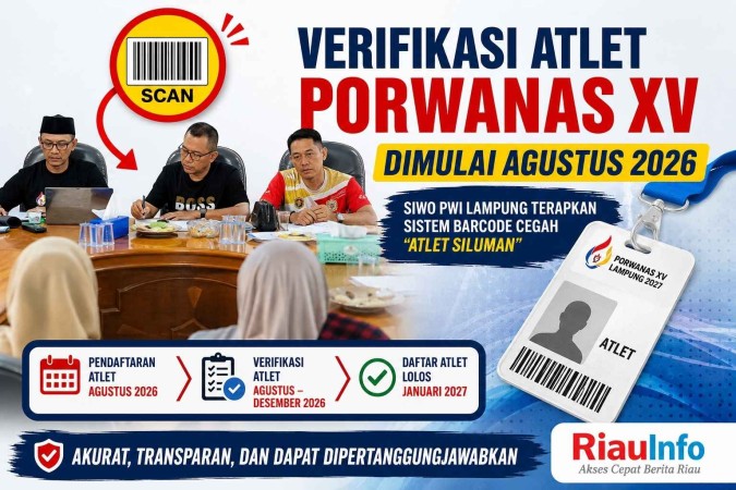 Verifikasi Barcode Atlet Porwanas XV Dimulai Agustus 2026 