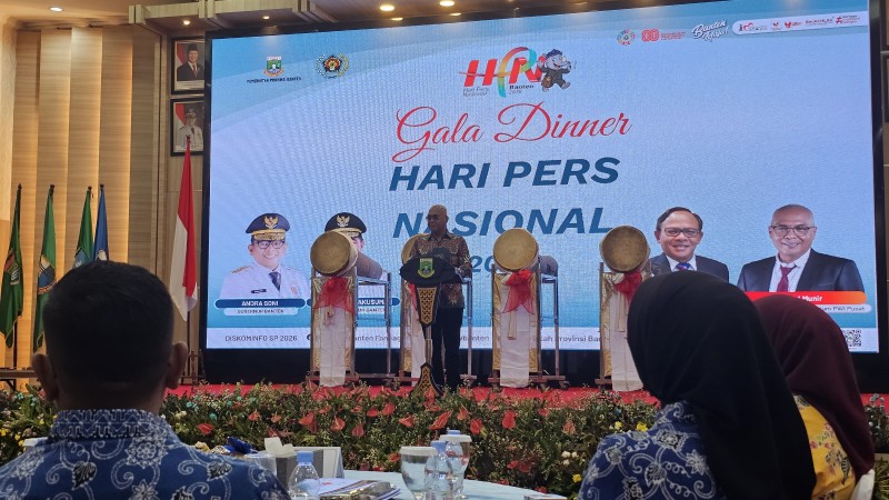 Gala Dinner HPN 2026: Ketum PWI Pusat Sebut Pers dan Pemprov Banten Ibarat Air dan Ikan 