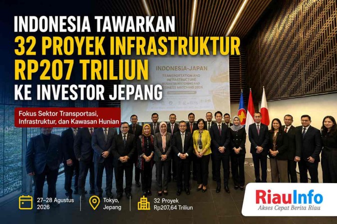 Indonesia Tawarkan 32 Proyek Infrastruktur Rp207 Triliun ke Jepang