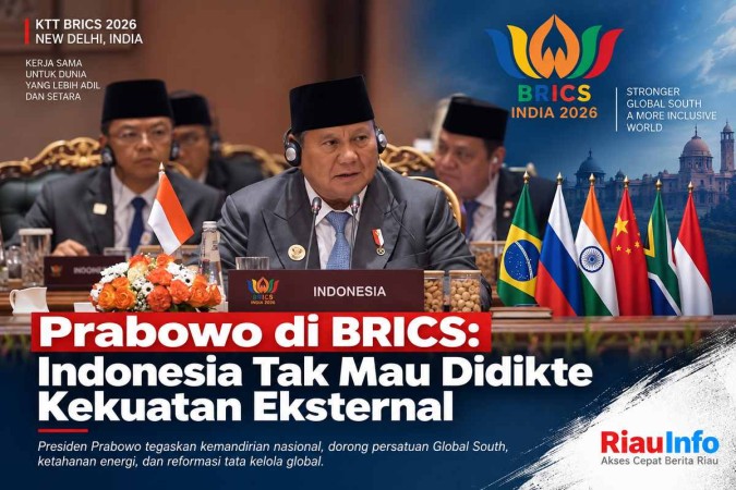 Prabowo di BRICS: Indonesia Tak Mau Didikte Kekuatan Eksternal 