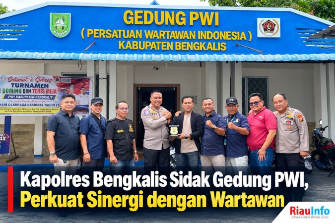 Kapolres Bengkalis Sidak Gedung PWI, Perkuat Sinergi dengan Wartawan 