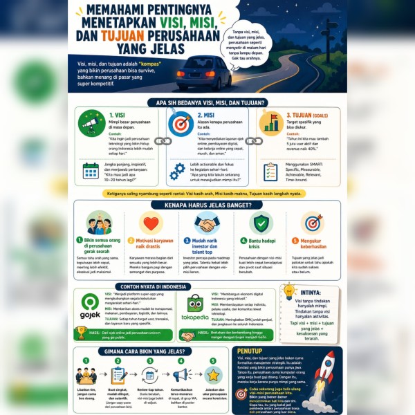 Memahami Pentingnya Menetapkan Visi, Misi, dan Tujuan Perusahaan yang Jelas