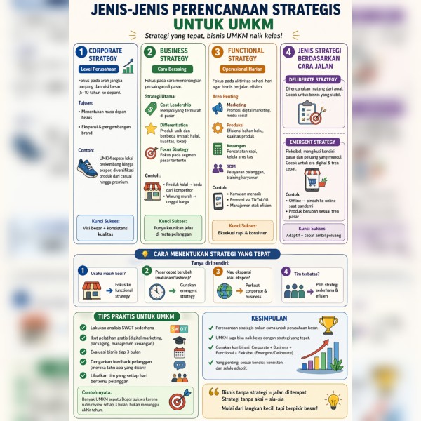 Jenis-Jenis Perencanaan Strategis yang Bikin Bisnis Kamu Nggak Cuma “Asal Jalan” 