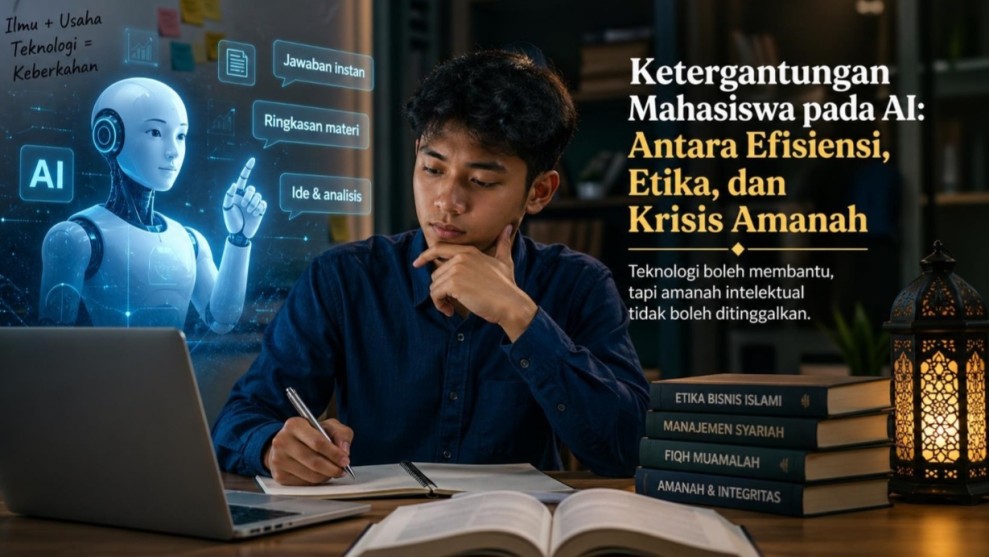 Ketergantungan Mahasiswa pada AI: Antara Efisiensi,  Etika, dan Krisis Amanah