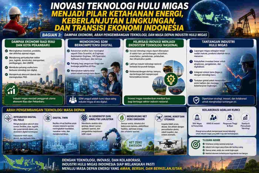 Inovasi Teknologi Hulu Migas Menjadi Pilar Ketahanan Energi, Keberlanjutan Lingkungan, dan Transisi Ekonomi Indonesia (3)