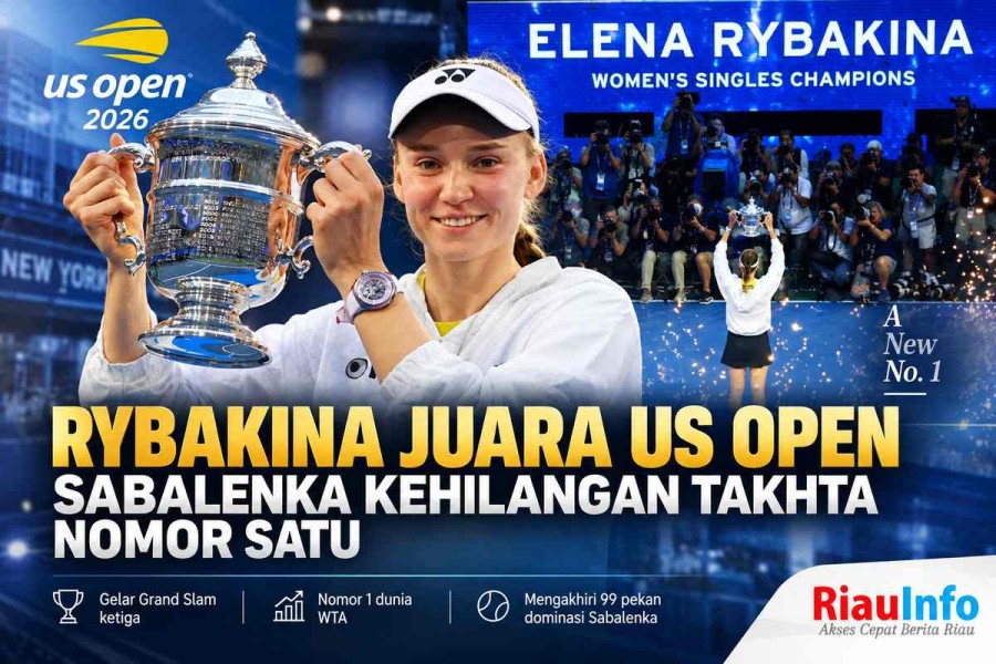 Rybakina Juara US Open, Sabalenka Kehilangan Takhta Nomor Satu