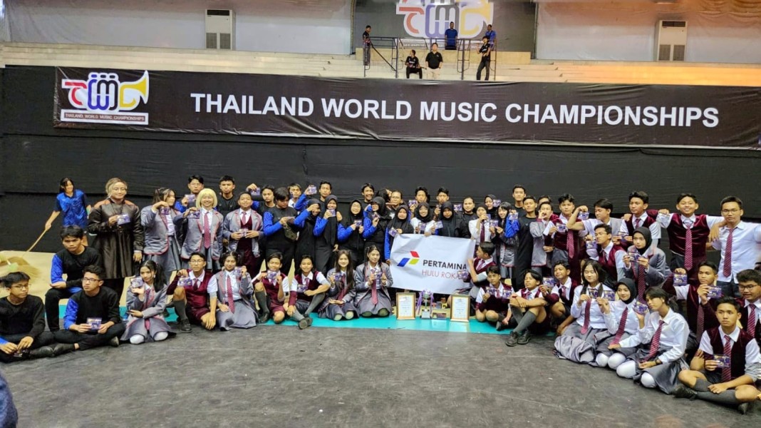 Cetak Prestasi Gemilang, Marching Band BCK Rumbai Binaan PHR Juara Internasional di Thailand