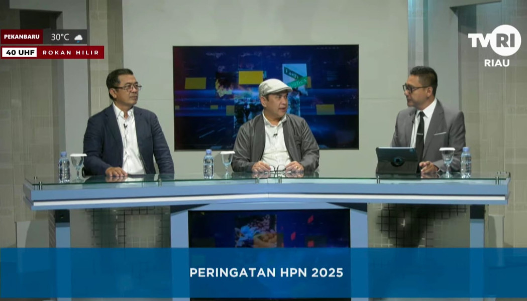 Dialog Bersama TVRI, Zulmansyah Sekedang Paparkan Makna Tema HPN 2025 di Riau