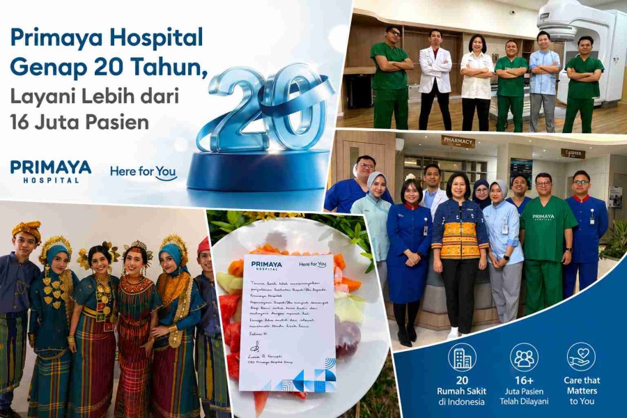 Primaya Hospital Genap 20 Tahun, Layani Lebih dari 16 Juta Pasien