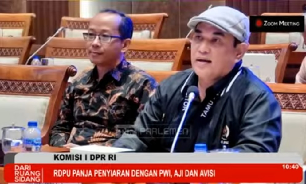 Ketum PWI Pusat Zulmansyah Soroti Dampak Revisi UU Penyiaran dalam RDPU Komisi I DPR RI