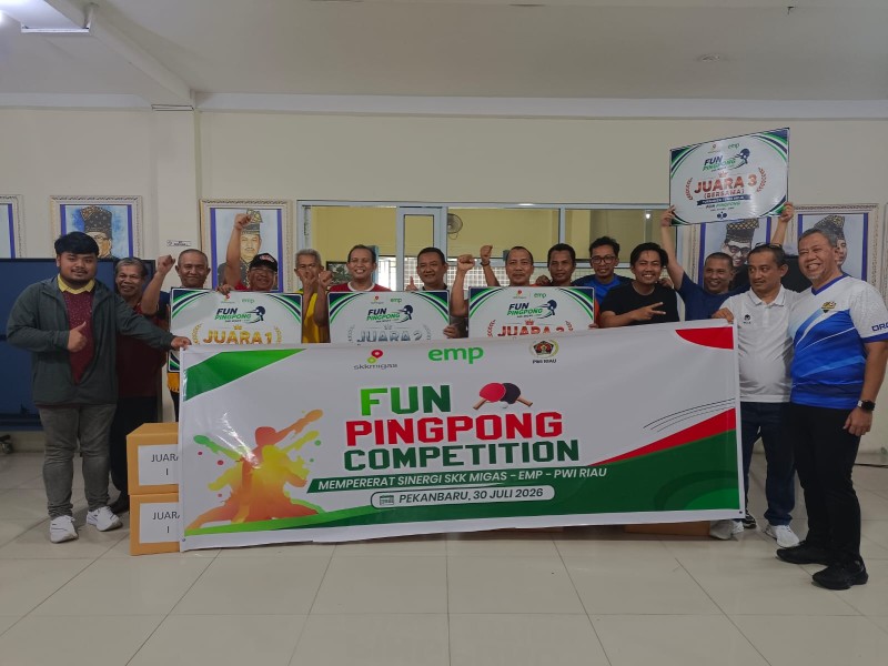 Bukan Sekadar Laga Tenis Meja, Fun Pingpong Ini Perkuat Sinergi PWI dan SKK Migas