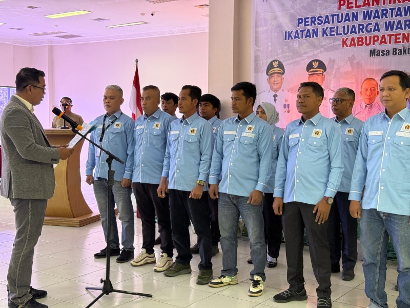Amin Syukri Pimpin PWI Rokan Hulu 2024-2027, Pers Digandeng Kuatkan Sinergi Pembangunan Daerah