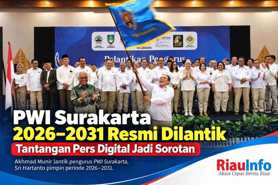PWI Surakarta 2026–2031 Resmi Dilantik, Tantangan Pers Digital Jadi Sorotan