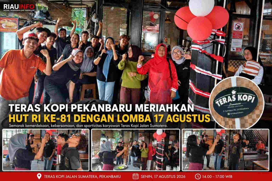 Teras Kopi Pekanbaru Meriahkan HUT RI ke-81 dengan Lomba 17 Agustus