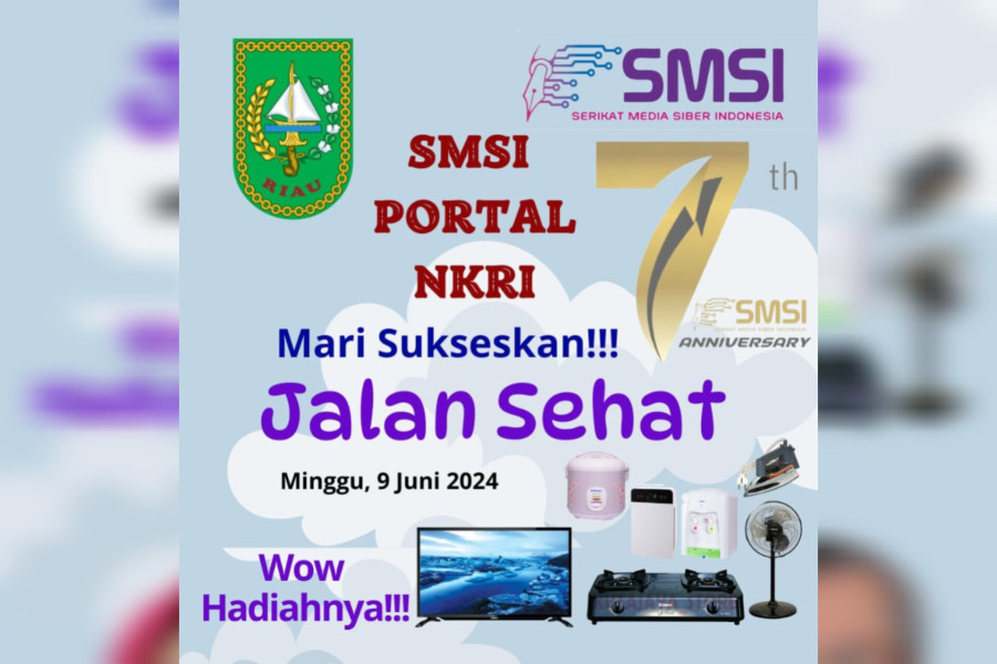 Ayo Ikuti..Jalan Sehat Bertabur Hadiah Bersama SMSI Riau