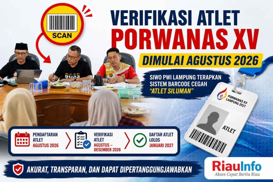 Verifikasi Barcode Atlet Porwanas XV Dimulai Agustus 2026 