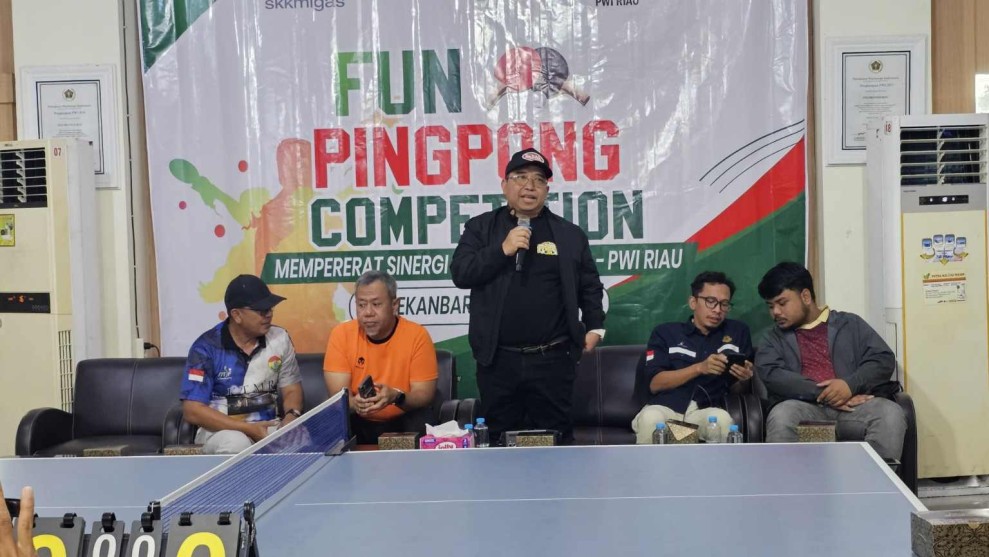 Fun Pingpong Competition Pererat Sinergi SKK Migas, EMP, dan PWI Riau