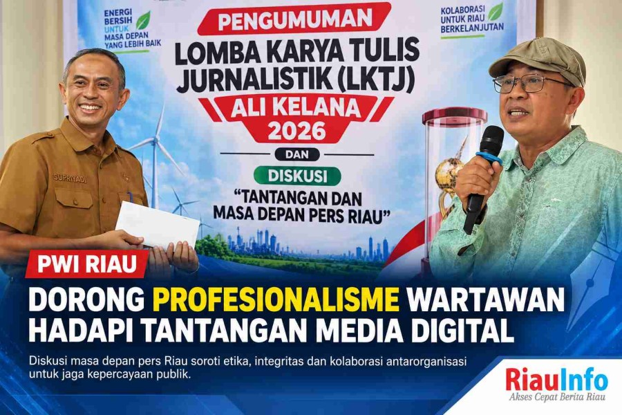 PWI Riau Dorong Profesionalisme Wartawan Hadapi Tantangan Media Digital 
