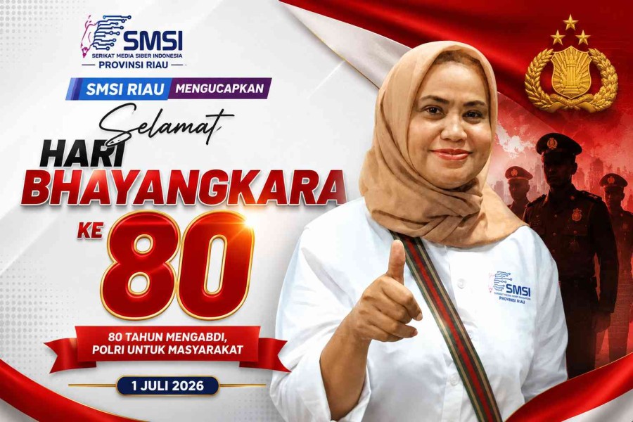 Hari Bhayangkara ke-80, SMSI Riau Dorong Polri Perkuat Kepercayaan Publik