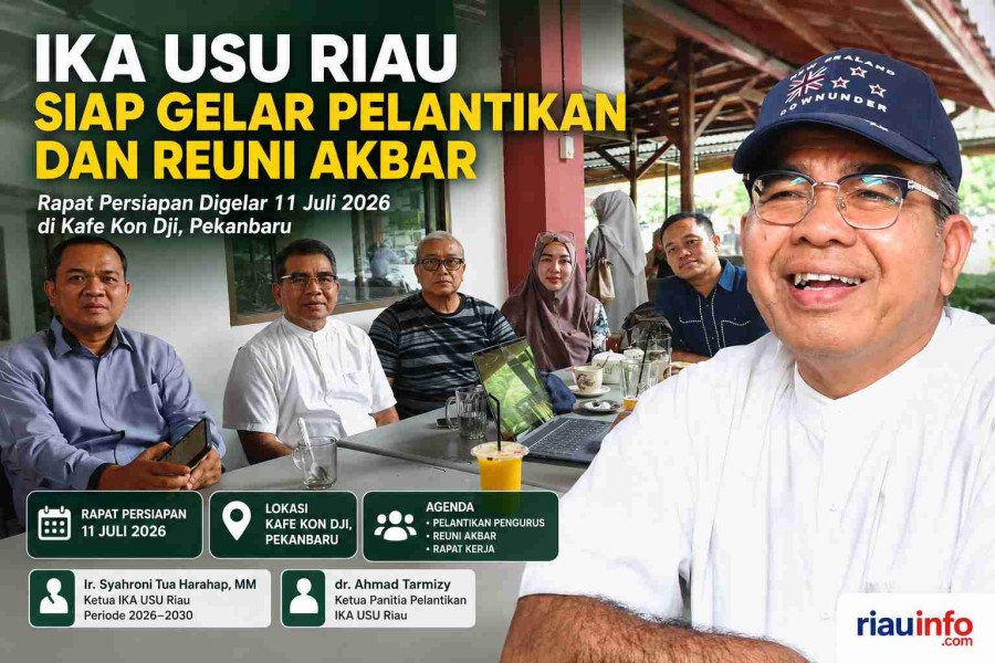 IKA USU Riau Siapkan Pelantikan dan Reuni Akbar, Target Satukan Alumni