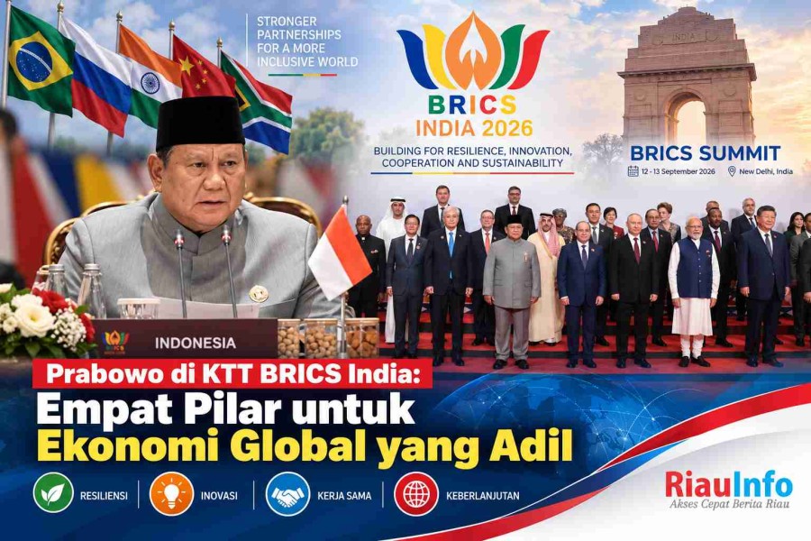 Prabowo di KTT BRICS India: Empat Pilar untuk Ekonomi Global yang Adil