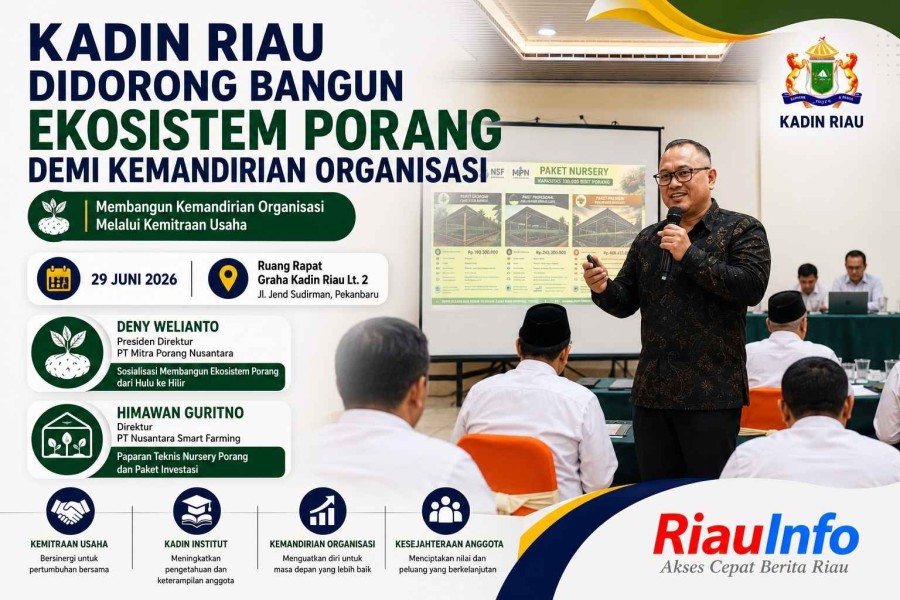 Kadin Riau Didorong Bangun Ekosistem Porang Demi Kemandirian Organisasi 