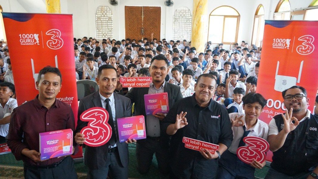 Tri dan 1.000 Guru Foundation Jembatani Kesenjangan Digital: 375TB Kuota Berubah Jadi Akses Internet untuk Pelajar Pelosok