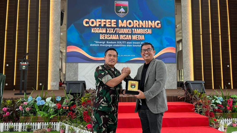 Pererat Sinergitas, PWI Riau dan Kodam XIX/Tuanku Tambusai Berkomitmen Jaga Stabilitas NKRI 