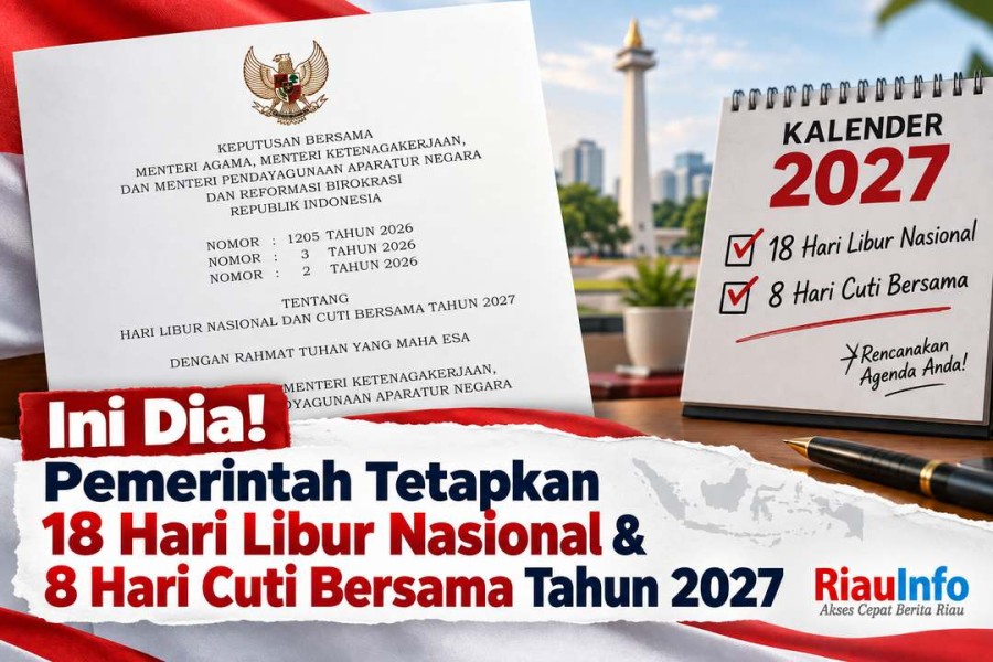 Ini Dia! Pemerintah Tetapkan 18 Hari Libur Nasional dan 8 Hari Cuti Bersama Tahun 2027 