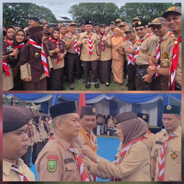 Hj. Sulastri Agung Nugroho Resmi Nahkodai Kwarcab Pramuka Pekanbaru