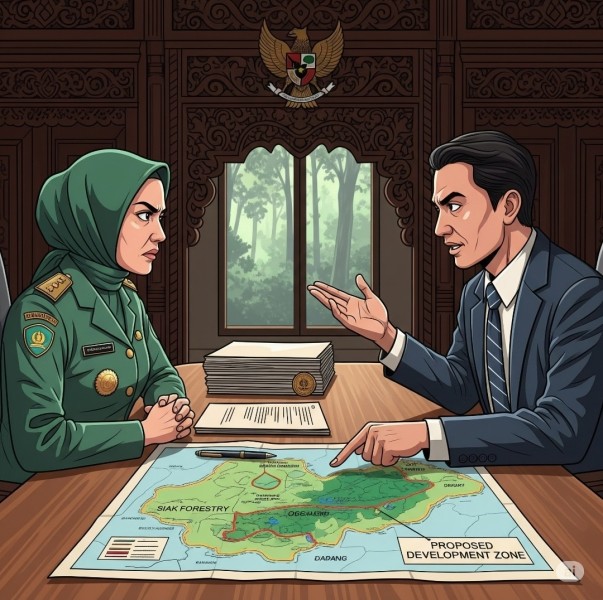 Beda Versi Pertemuan Damai, Bupati Siak Ancam Cabut Izin PT SSL di Tengah Konflik Lahan
