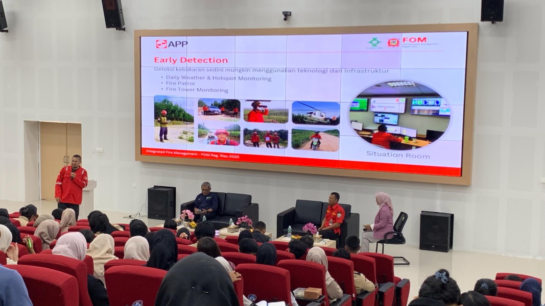 Gandeng PT Arara Abadi, Unri Bekali Ratusan Mahasiswa Mitigasi dan Simulasi Karhutla