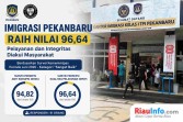 Imigrasi Pekanbaru Raih Nilai 96,64, Pelayanan dan Integritas Diakui Masyarakat 