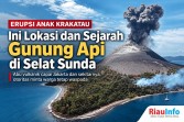 Erupsi Anak Krakatau, Ini Lokasi dan Sejarah Gunung Api di Selat Sunda