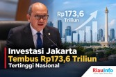 Investasi Jakarta Tembus Rp173,6 Triliun, Tertinggi Nasional 