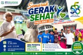 Ratusan Peserta Meriahkan Semarak Gerak Sehat Prolanis BPJS Kesehatan di Pekanbaru 