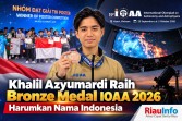 Khalil Azyumardi Raih Bronze Medal IOAA 2026, Harumkan Nama Indonesia 
