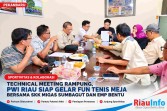 Technical Meeting Rampung, PWI Riau Siap Gelar Fun Tenis Meja Bersama SKK Migas dan EMP Bentu 